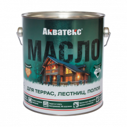 Акватекс масло для террасс, лесниц, полов 0,75л.Бесцветное