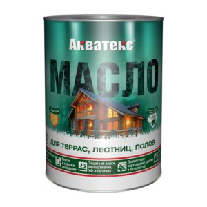 Акватекс масло для террасс, лесниц, полов 0,75л.Бесцветное